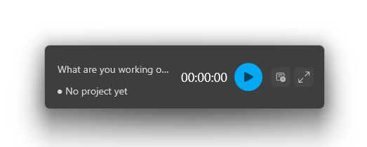 Mini desktop timer (always on top)